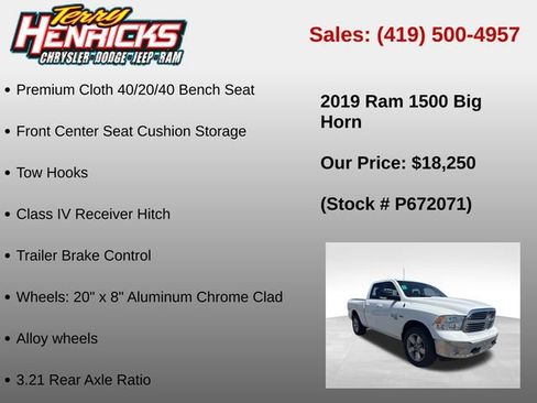 Used 2019 RAM 1500 Big Horn AWD/4WD image 36