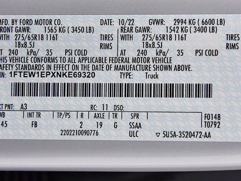 Used 2022 Ford F150 XLT w/ Equipment Group 302A High AWD/4WD image 18