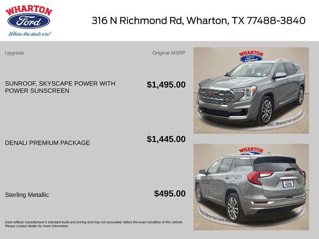 Used 2024 GMC Terrain Denali w/ Denali Premium Package AWD/4WD image 2