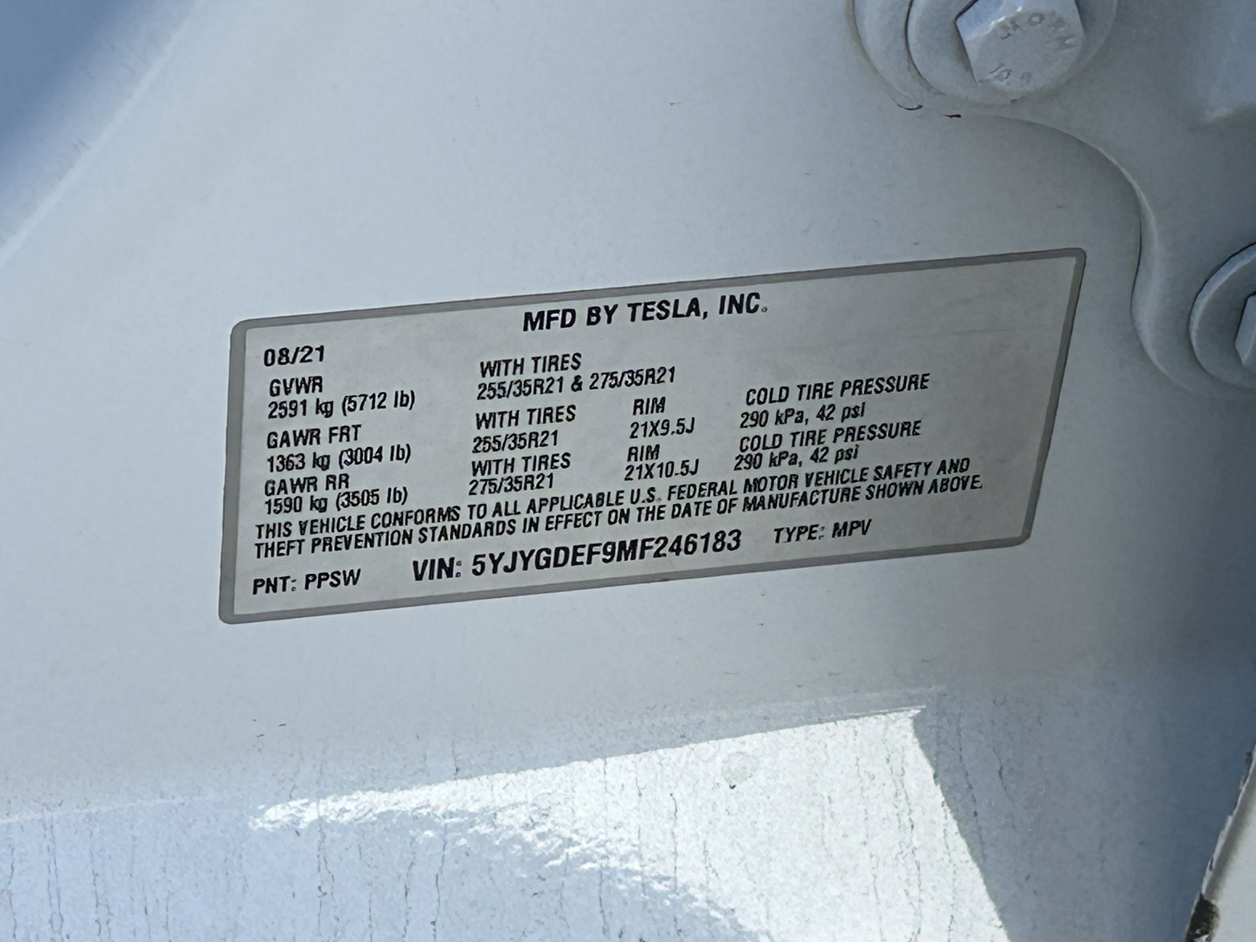 Used 2021 Tesla Model Y Performance AWD/4WD image 8
