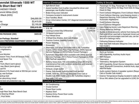 Used 2025 Chevrolet Silverado 1500 W/T w/ Trailering Package AWD/4WD image 27