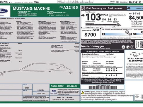Certified 2023 Ford Mustang Mach-E Premium RWD image 46