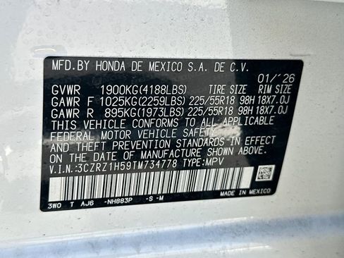 Certified 2026 Honda HR-V Sport image 34