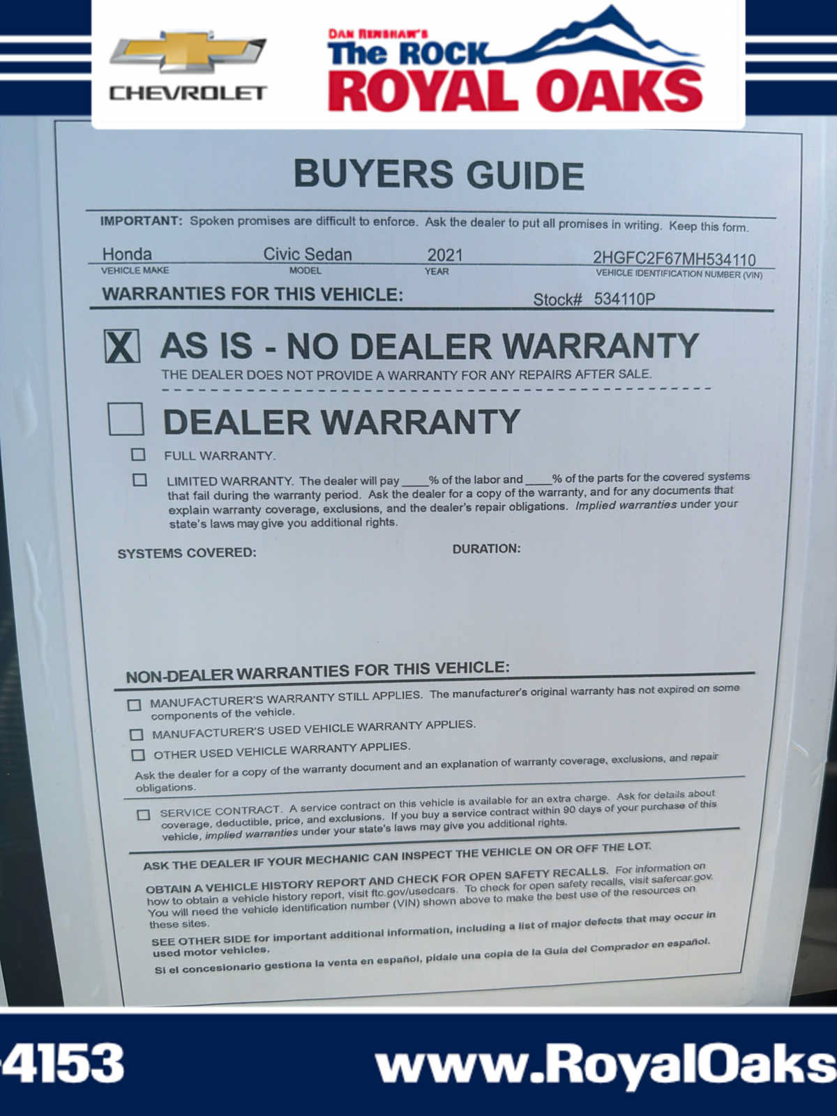 Used 2021 Honda Civic LX image 26