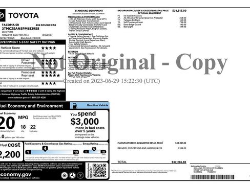 Used 2023 Toyota Tacoma SR image 10