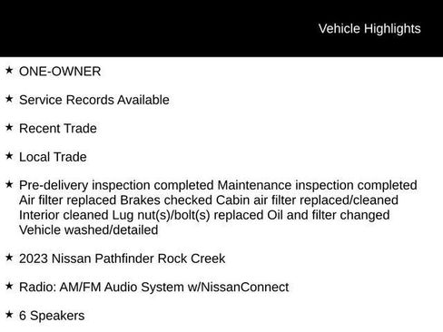 Used 2023 Nissan Pathfinder Rock Creek image 4