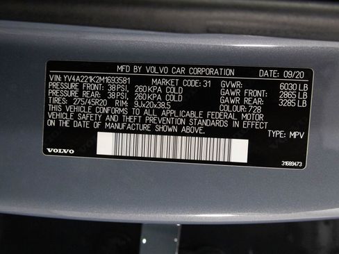 Used 2021 Volvo XC90 T6 Momentum w/ Protection Package image 50