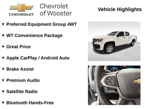 Used 2022 Chevrolet Colorado W/T w/ WT Convenience Package AWD/4WD image 2