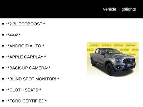 Certified 2023 Ford Ranger XLT w/ Equipment Group 302A High AWD/4WD image 12