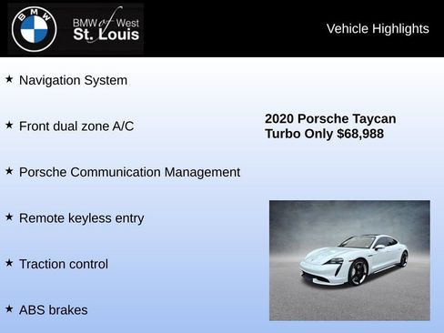 Used 2020 Porsche Taycan Turbo w/ Premium Package AWD/4WD image 7