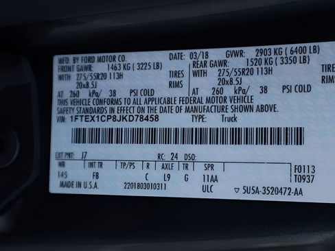 Used 2018 Ford F150 XLT w/ Equipment Group 302A Luxury RWD image 30