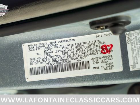 Used 2003 Toyota 4Runner Sport AWD/4WD image 53