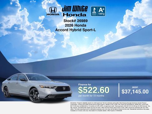 New 2026 Honda Accord Sport image 7