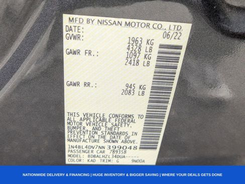 Used 2022 Nissan Altima 2.5 SV image 39