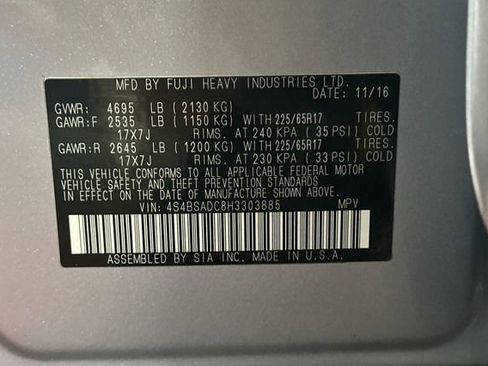 Used 2017 Subaru Outback 2.5i Premium image 34