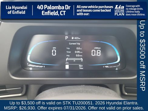 New 2026 Hyundai Elantra SEL Sport Premium FWD image 17