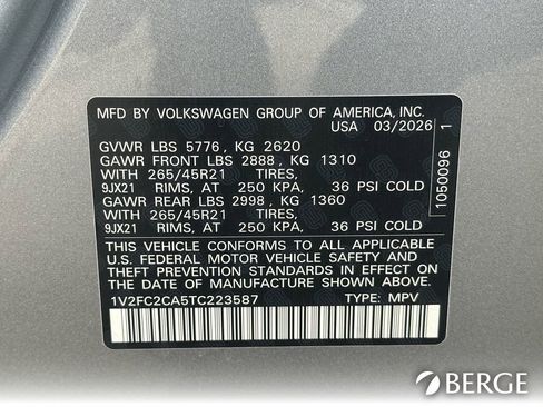 New 2026 Volkswagen Atlas Cross Sport SEL Premium R-Line AWD/4WD image 28