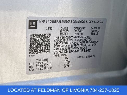 Used 2021 Chevrolet Equinox LT FWD image 32