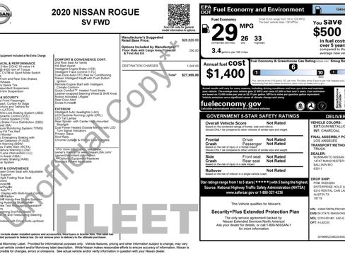 Used 2020 Nissan Rogue SV FWD image 3