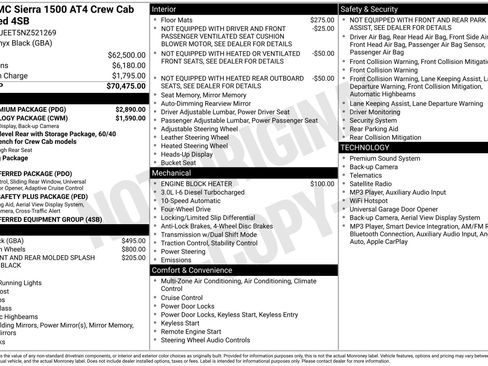 Used 2022 GMC Sierra 1500 AT4 w/ AT4 Premium Package AWD/4WD image 3