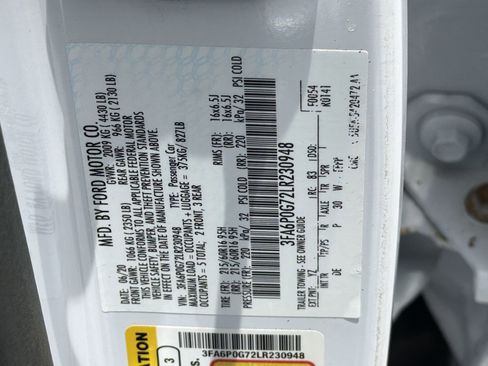 Used 2020 Ford Fusion S FWD image 32