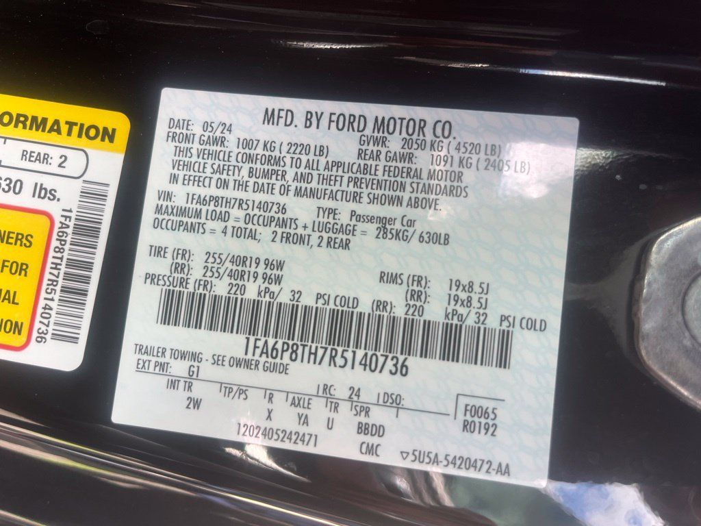 Used 2024 Ford Mustang Coupe RWD image 4
