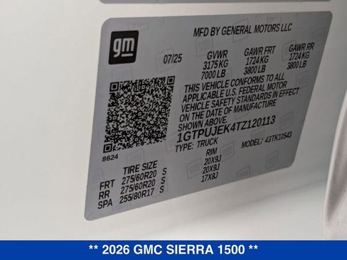 New 2026 GMC Sierra 1500 Elevation image 34
