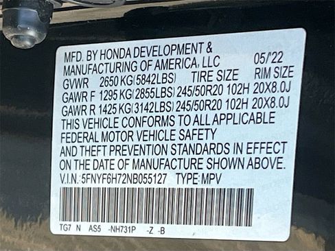 Used 2022 Honda Pilot Black Edition image 36