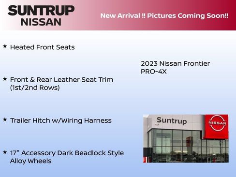Certified 2023 Nissan Frontier PRO-4X w/ Pro-4X Premium Package AWD/4WD image 7