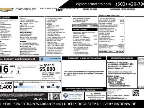 Used 2019 Chevrolet Silverado 1500 Custom Trail Boss w/ Custom Convenience Package image 2