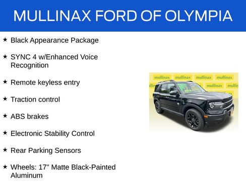 Used 2025 Ford Bronco Sport Big Bend w/ Black Appearance Package AWD/4WD image 17
