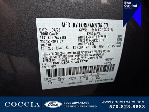 Certified 2023 Ford Explorer XLT w/ Equipment Group 202A image 27