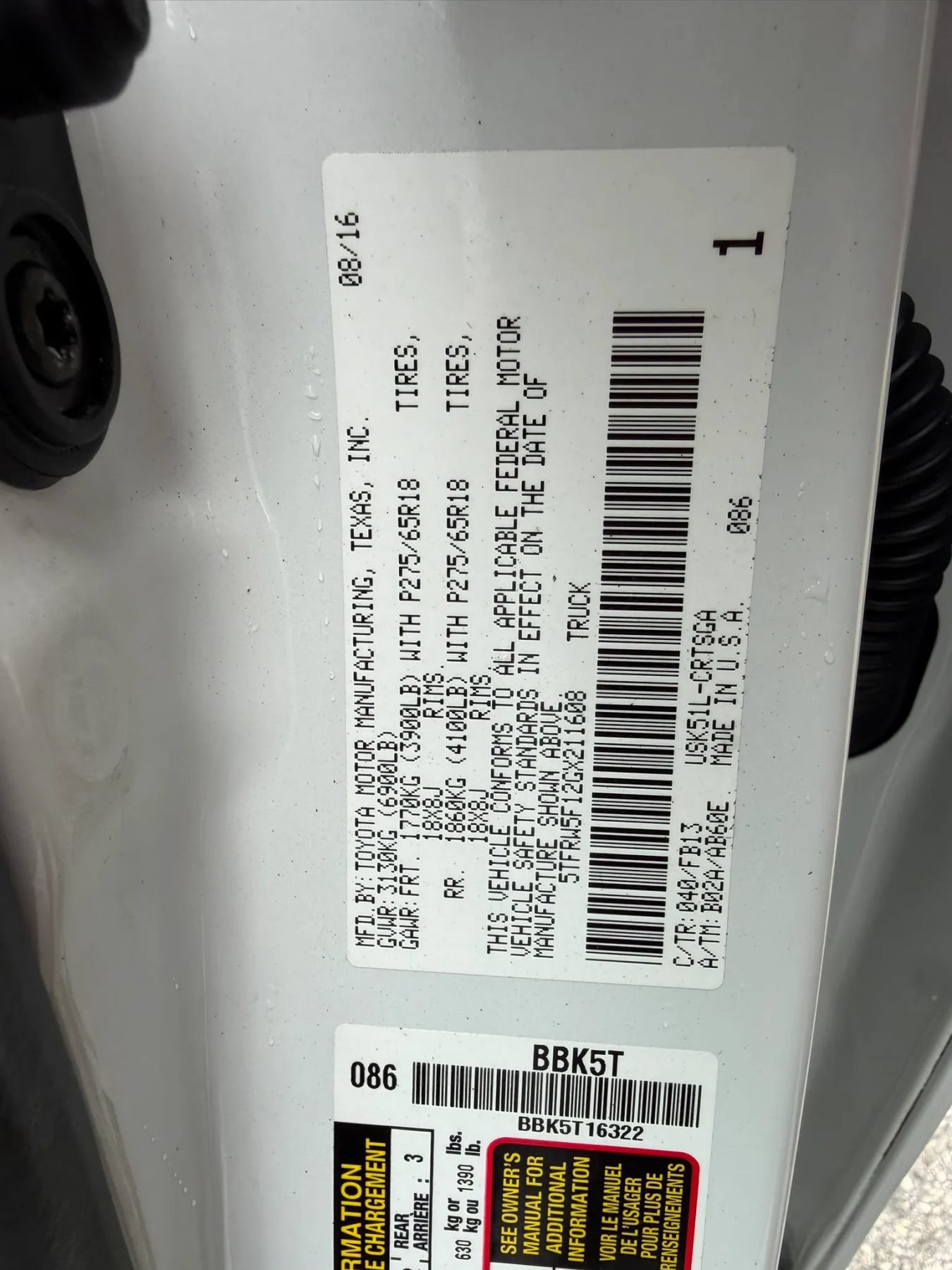 Used 2016 Toyota Tundra SR5 w/ TRD Off Road Package RWD image 31