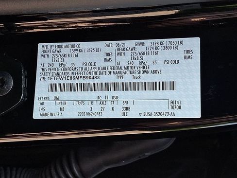 Used 2021 Ford F150 Lariat AWD/4WD image 32