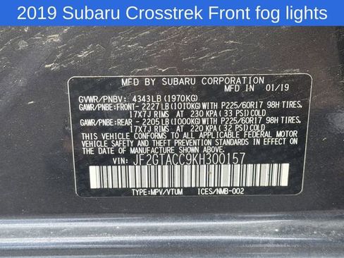 Used 2019 Subaru Crosstrek 2.0i Premium AWD/4WD image 23