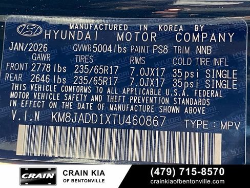 Used 2026 Hyundai Tucson Blue SE w/ Tow & Go Package AWD/4WD image 27
