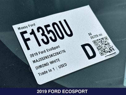 Used 2019 Ford EcoSport Titanium w/ Interior Protection Package