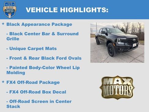 New 2025 Ford Ranger Lariat w/ FX4 Off-Road Package image 16