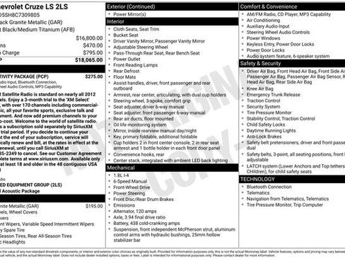 Used 2012 Chevrolet Cruze LS w/ Connectivity Package image 3