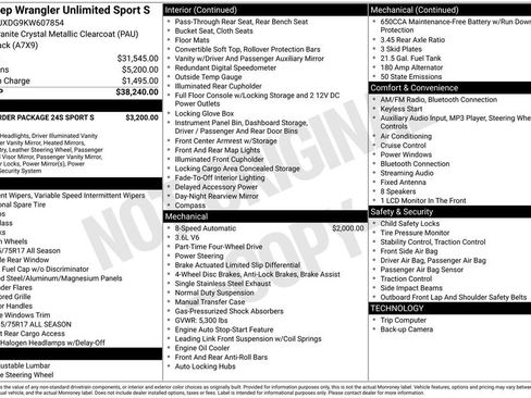 Used 2019 Jeep Wrangler Unlimited Sport S image 5