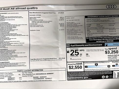 New 2025 Audi A6 Premium Plus image 14