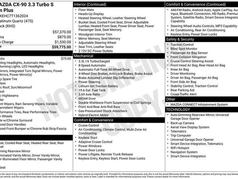 New 2026 MAZDA CX-90 3.3 Turbo S w/ Premium Plus image 6