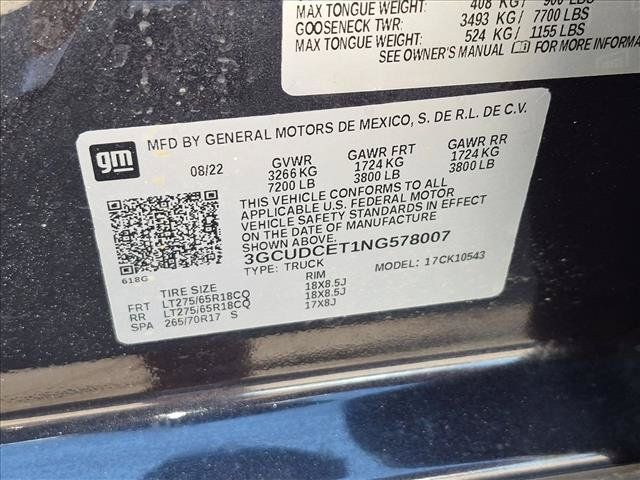 Used 2022 Chevrolet Silverado 1500 Custom Trail Boss w/ LPO, Dark Essentials Package AWD/4WD image 23