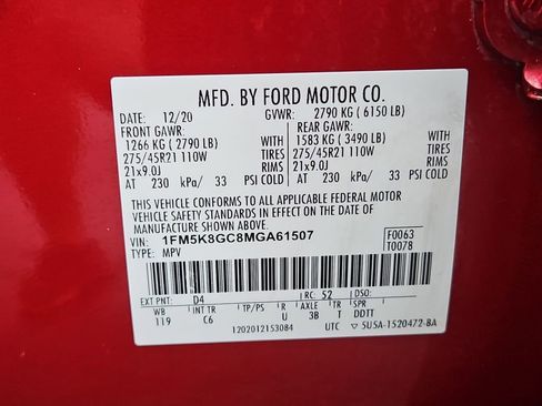 Used 2021 Ford Explorer ST w/ Equipment Group 401A AWD/4WD image 35