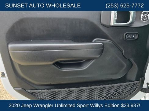 Used 2020 Jeep Wrangler Unlimited Sport AWD/4WD image 31