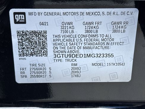 Used 2021 GMC Sierra 1500 SLT w/ SLT Premium Plus Package image 34