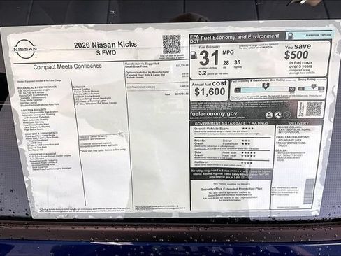 New 2026 Nissan Kicks S FWD image 36