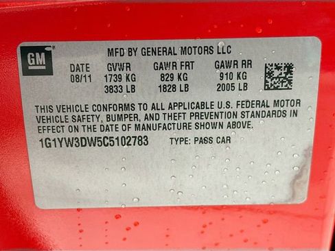 Certified 2012 Chevrolet Corvette Grand Sport w/ 3LT Preferred Equipment Group image 26