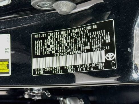 Certified 2022 Toyota Corolla SE w/ Carpet Mat Package (TMS) FWD image 31