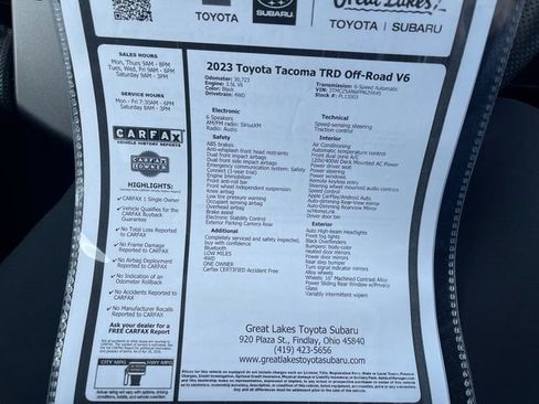 Used 2023 Toyota Tacoma TRD Off-Road w/ TRD Premium Off Road Package AWD/4WD image 27